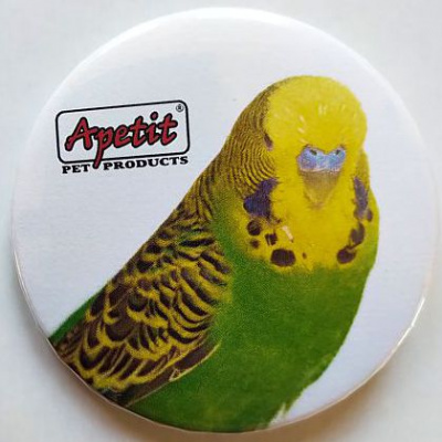 Apetit - reklamní placka - papoušek 8