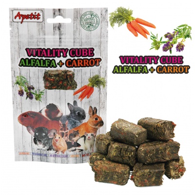 Apetit - VITALITY CUBE, PRESSED ALFALFA with CARROT 150g