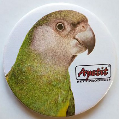 Apetit - reklamní placka - papoušek 7