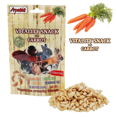 AKCE - Apetit - VITALITY SNACK with CARROT 80g AKCE - Apetit - VITALITY SNACK with CARROT 80g