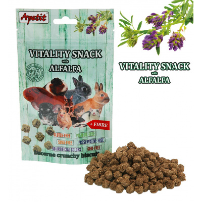 AKCE 03-04/26 Apetit - VITALITY SNACK with ALFALFA 80g AKCE 03-04/26 Apetit - VITALITY SNACK with ALFALFA 80g