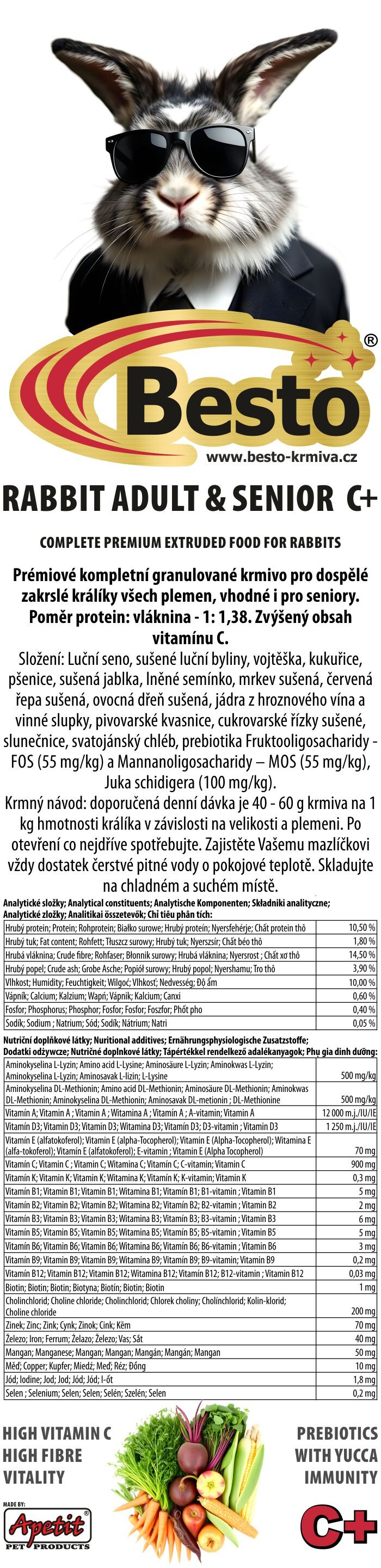 RABBIT ADULT & SENIOR C+